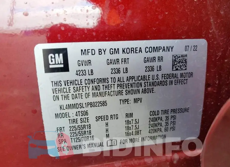 KL4MMDSL1PB022585 Photo# 14