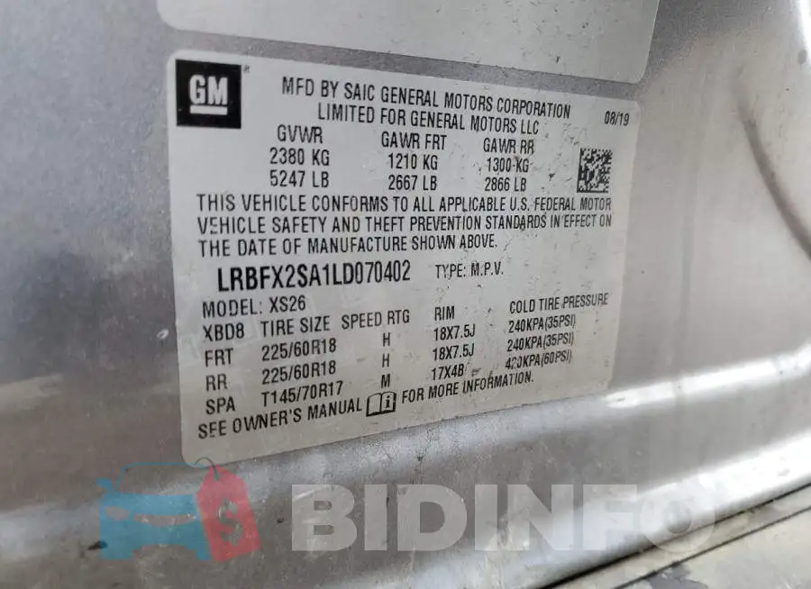 LRBFX2SA1LD070402 Photo# 12