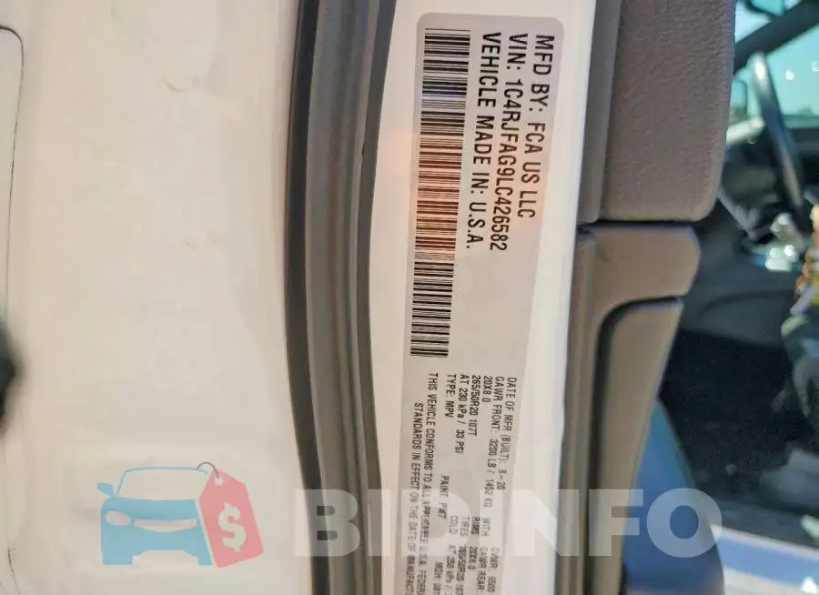 1C4RJFAG9LC426582 Photo# 13