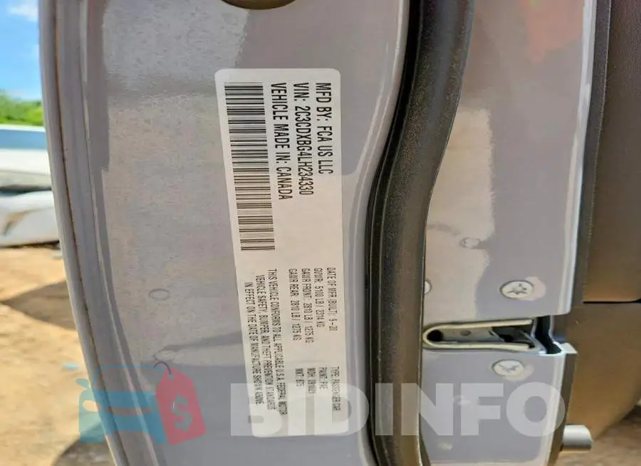 2C3CDXBG4LH234330 Photo# 12