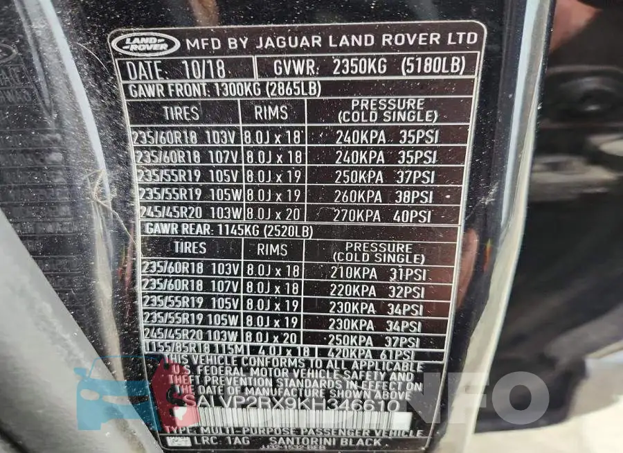 SALVP2RX9KH346610 Photo# 13