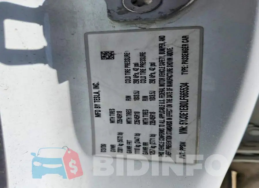 5YJ3E1EB0LF665534 Photo# 14
