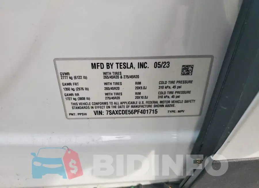 7SAXCDE56PF401715 Photo# 13