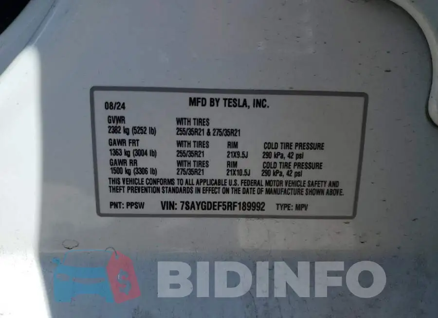 7SAYGDEF5RF189992 Photo# 13