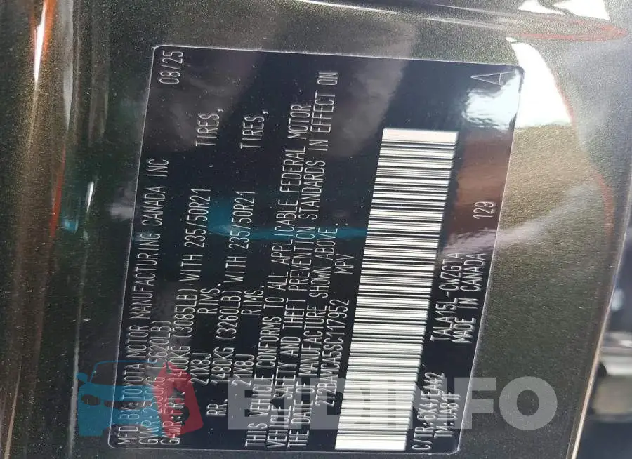 2T2BAMCA5SC117952 Photo# 13