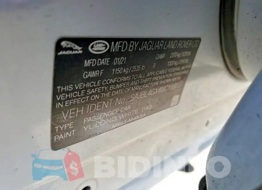 SAJBL4GX4MCY88607 Photo# 12