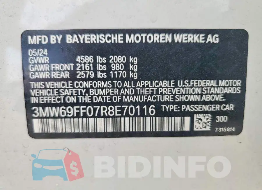 3MW69FF07R8E70116 Photo# 12