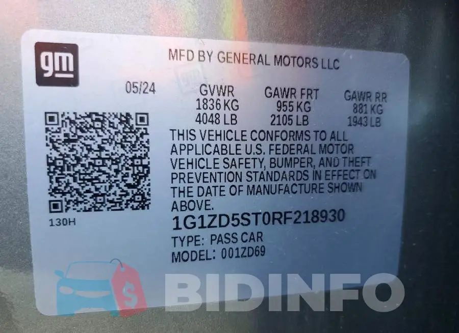 1G1ZD5ST0RF218930 Photo# 12