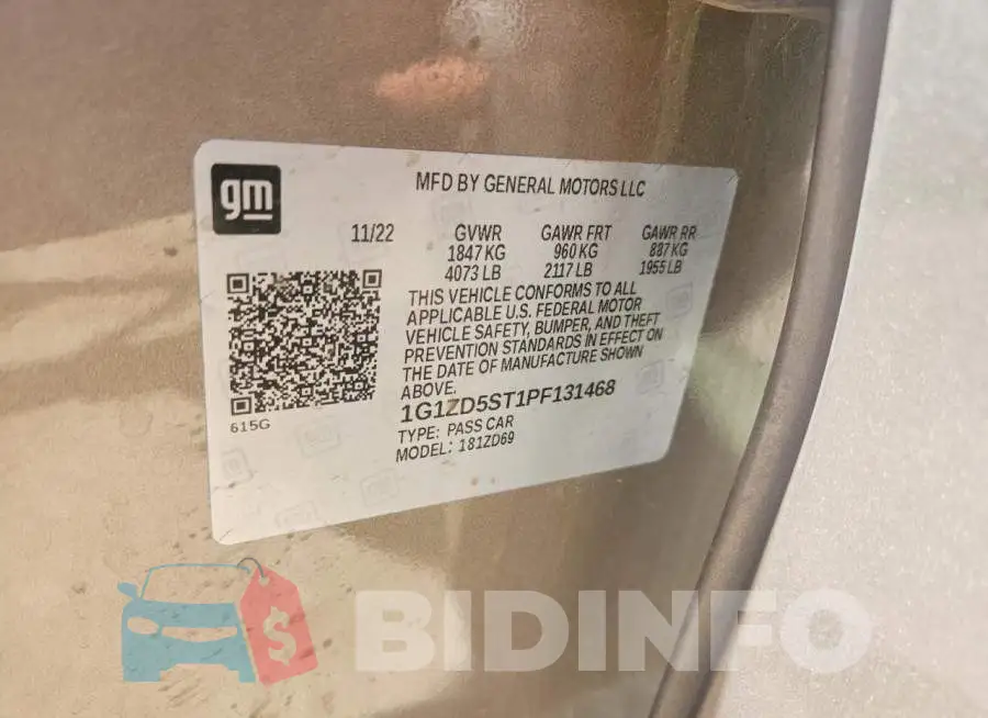 1G1ZD5ST1PF131468 Photo# 13