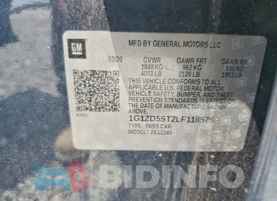 1G1ZD5ST2LF118576 Photo# 13