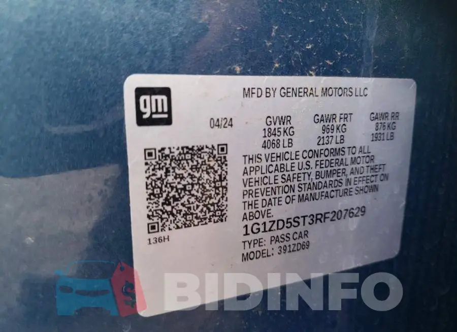1G1ZD5ST3RF207629 Photo# 12