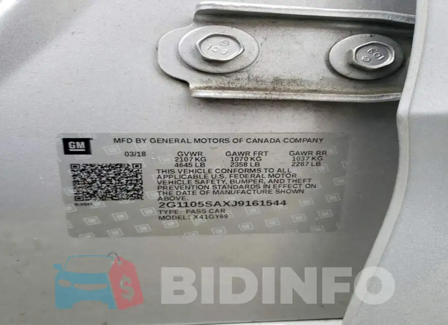 2G1105SAXJ9161544 Photo# 12