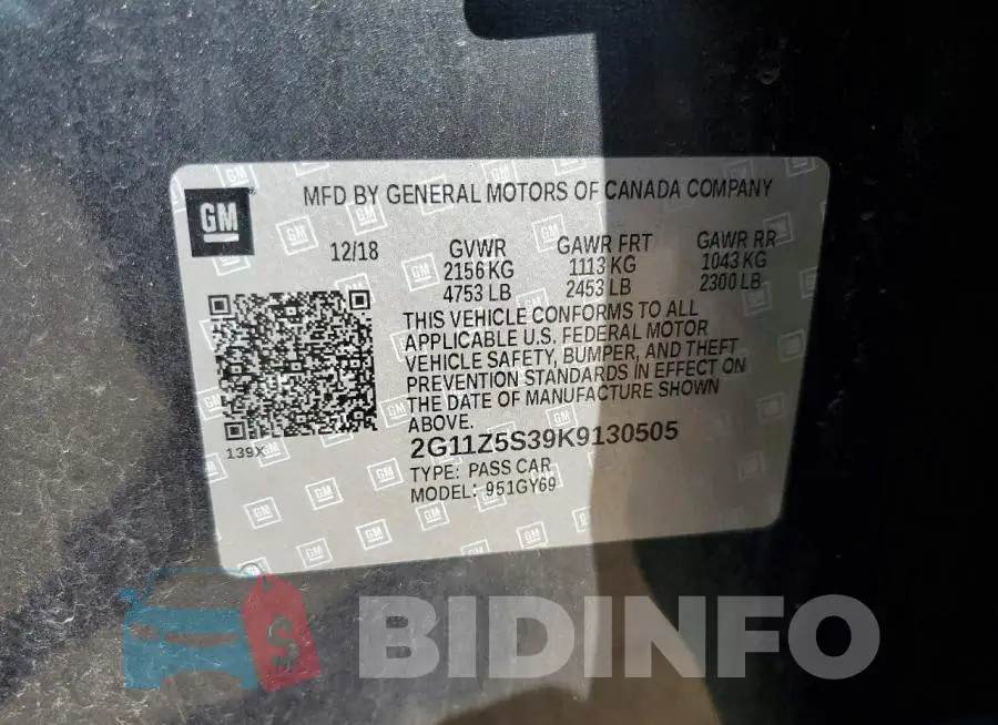 2G11Z5S39K9130505 Photo# 12