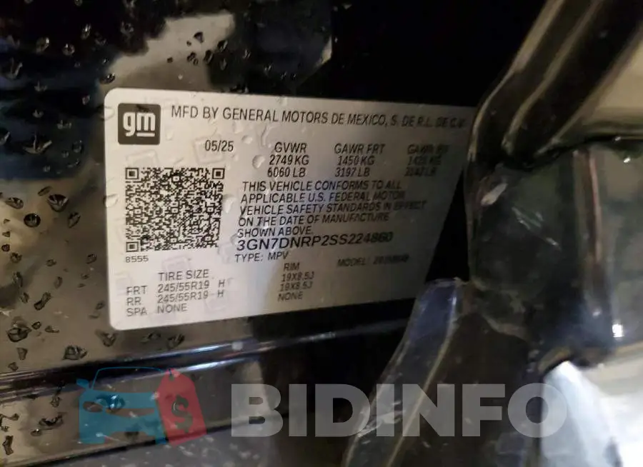3GN7DNRP2SS224860 Photo# 13