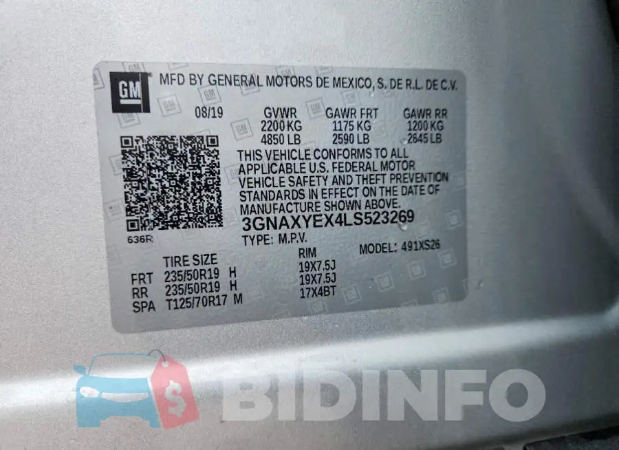 3GNAXYEX4LS523269 Photo# 13