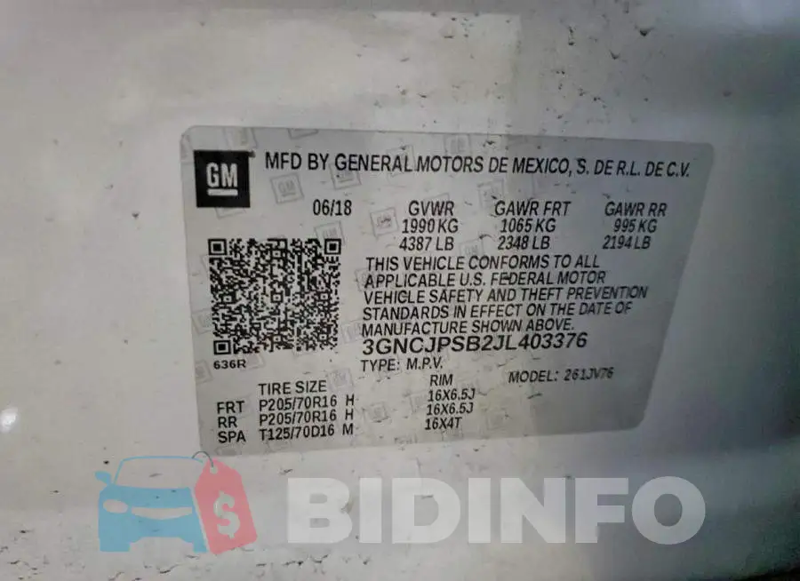 3GNCJPSB2JL403376 Photo# 13