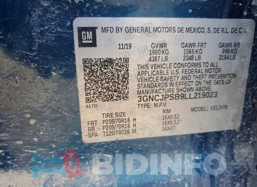 3GNCJPSB9LL219023 Photo# 13