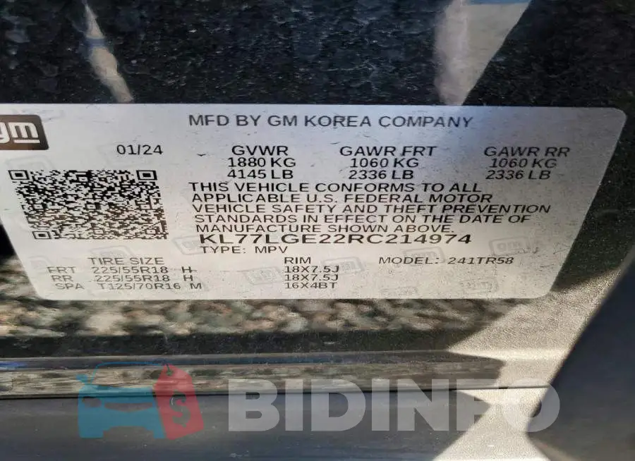 KL77LGE22RC214974 Photo# 13