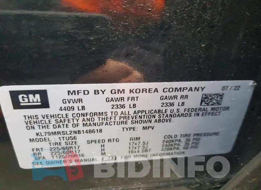 KL79MRSL2NB148618 Photo# 13