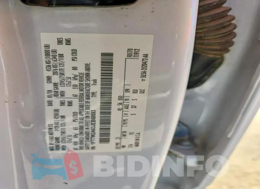 1FT7W2A63JEB68893 Photo# 12
