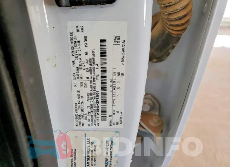 1FT7W2B60KEF83038 Photo# 12