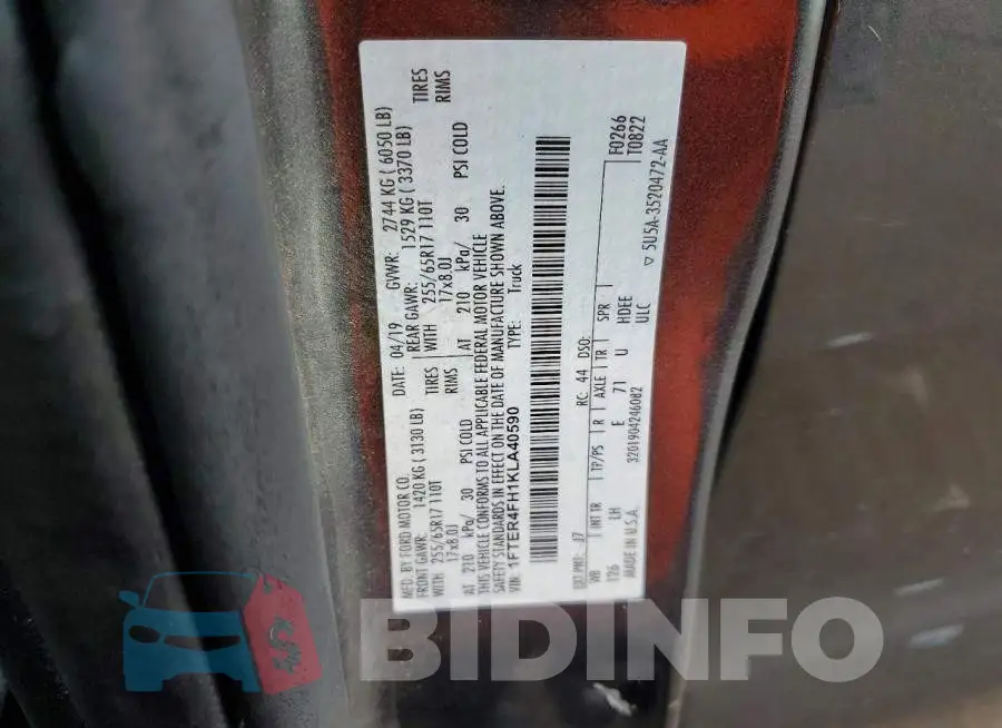 1FTER4FH1KLA40590 Photo# 12