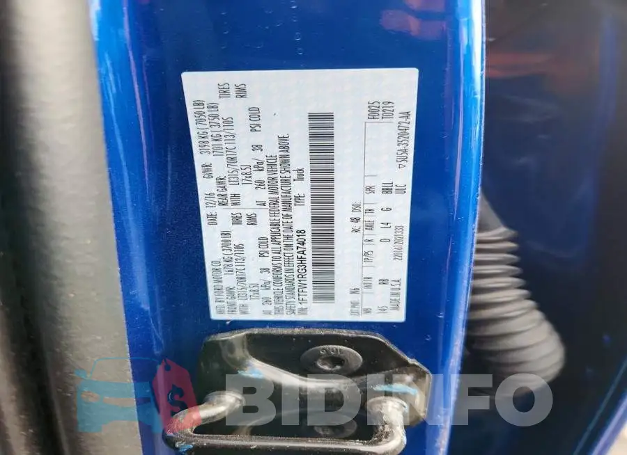 1FTFW1RG3HFA74018 Photo# 13