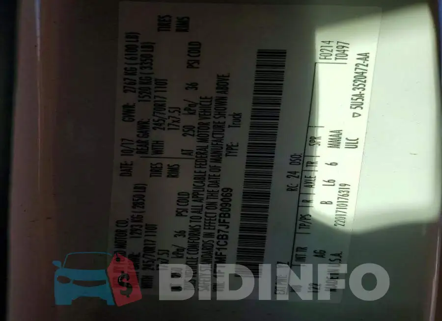 1FTMF1CB7JFB09069 Photo# 13