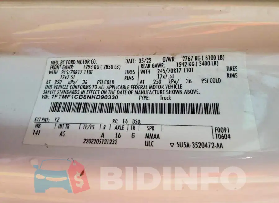 1FTMF1CB8NKD90330 Photo# 13