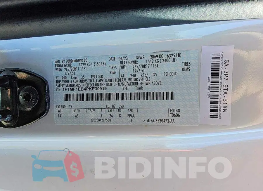 1FTMF1EB4PKE30919 Photo# 13