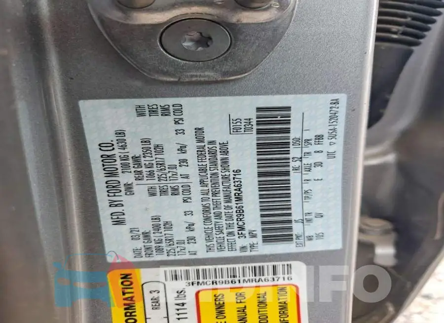 3FMCR9B61MRA63716 Photo# 13