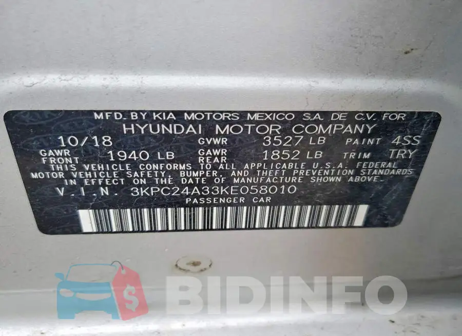 3KPC24A33KE058010 Photo# 12