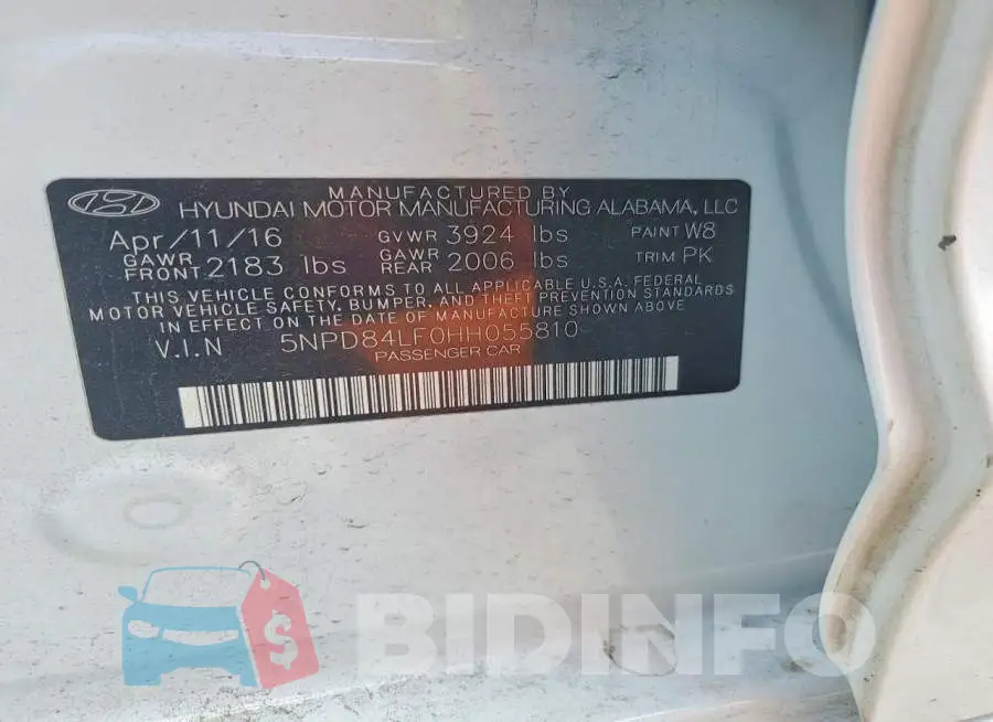 5NPD84LF0HH055810 Photo# 13