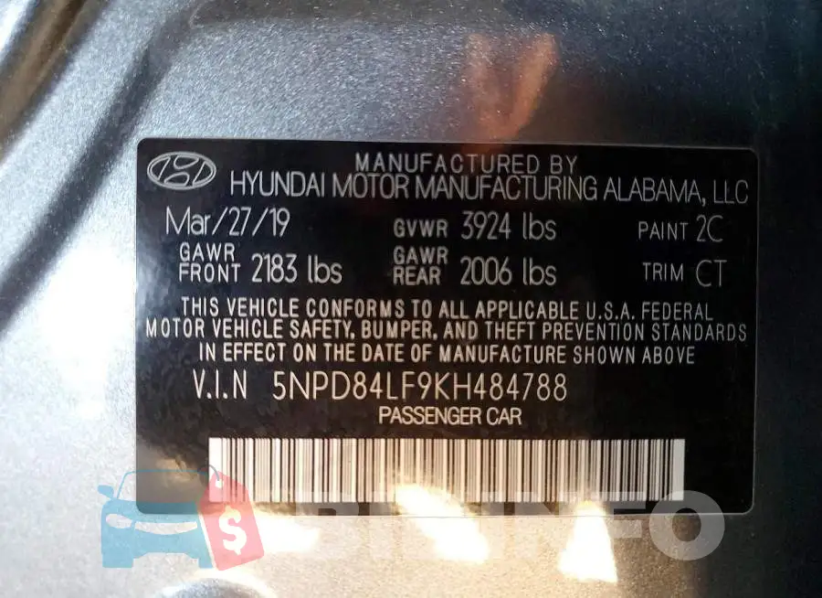5NPD84LF9KH484788 Photo# 13