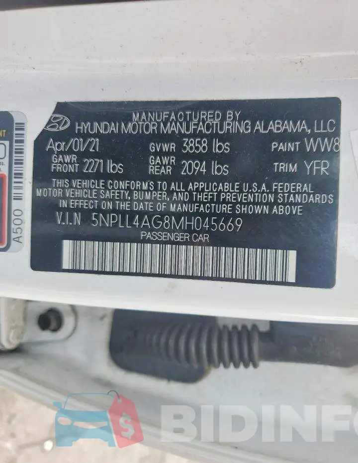 5NPLL4AG8MH045669 Photo# 12