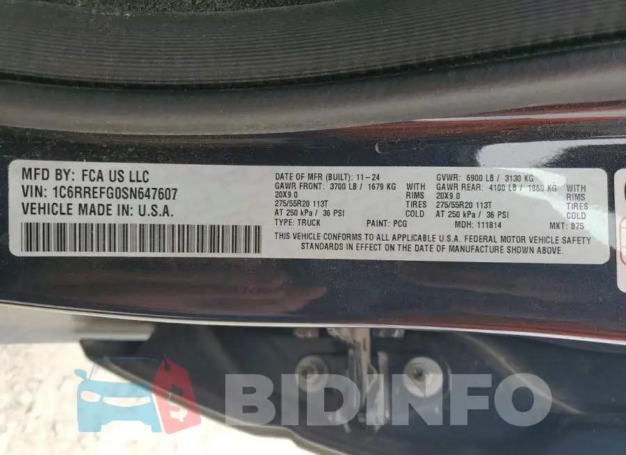 1C6RREFG0SN647607 Photo# 12