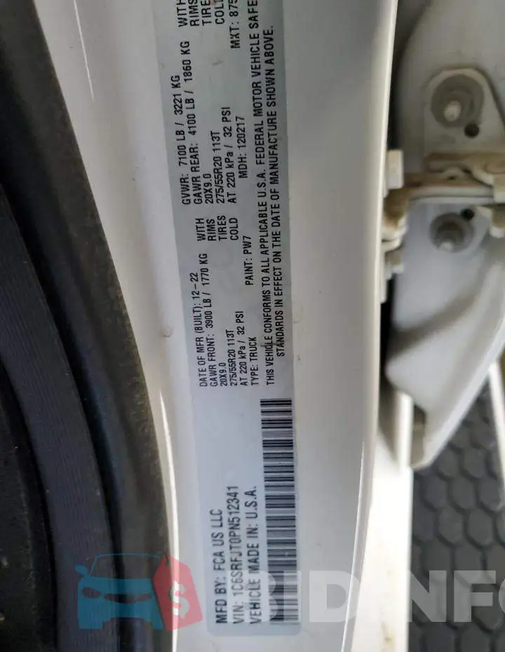 1C6SRFJT0PN512341 Photo# 12