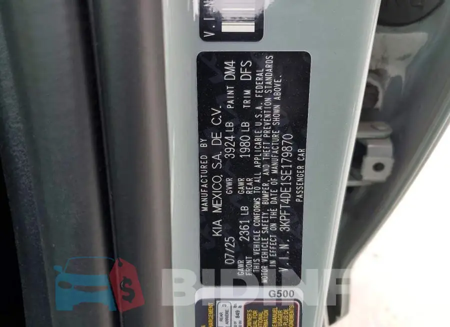 3KPFT4DE1SE179870 Photo# 13