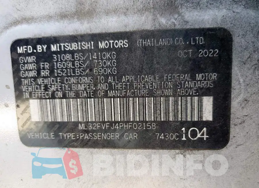 ML32FVFJ4PHF02158 Photo# 13