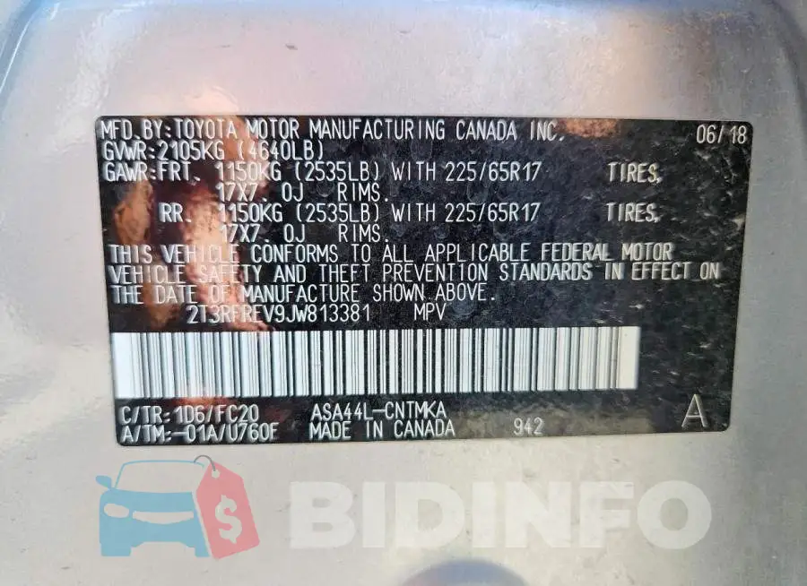 2T3RFREV9JW813381 Photo# 14