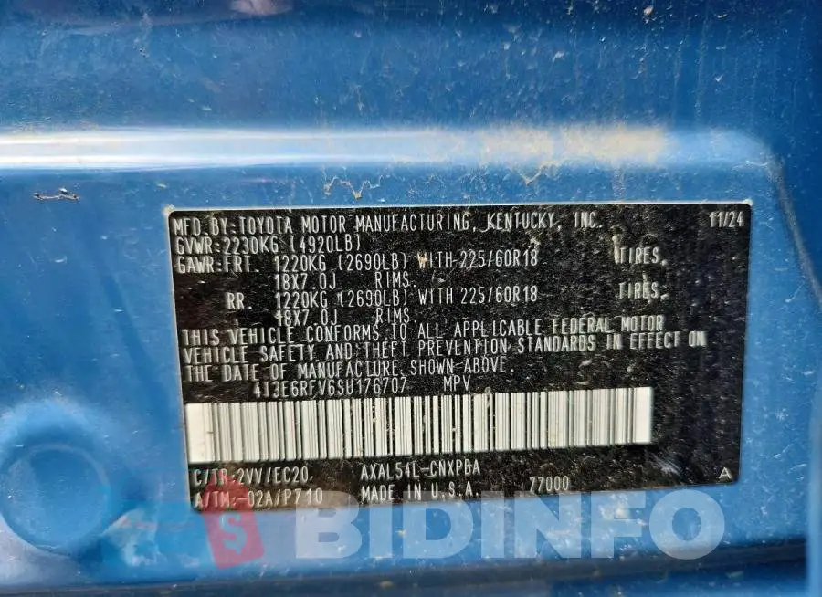 4T3E6RFV6SU176707 Photo# 13