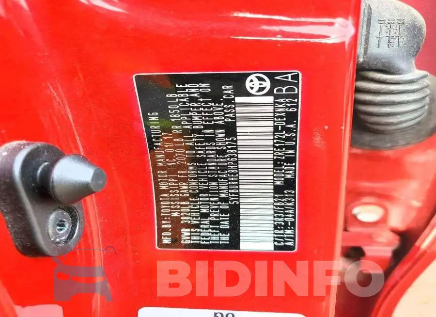5YFBURHE8HP638175 Photo# 13