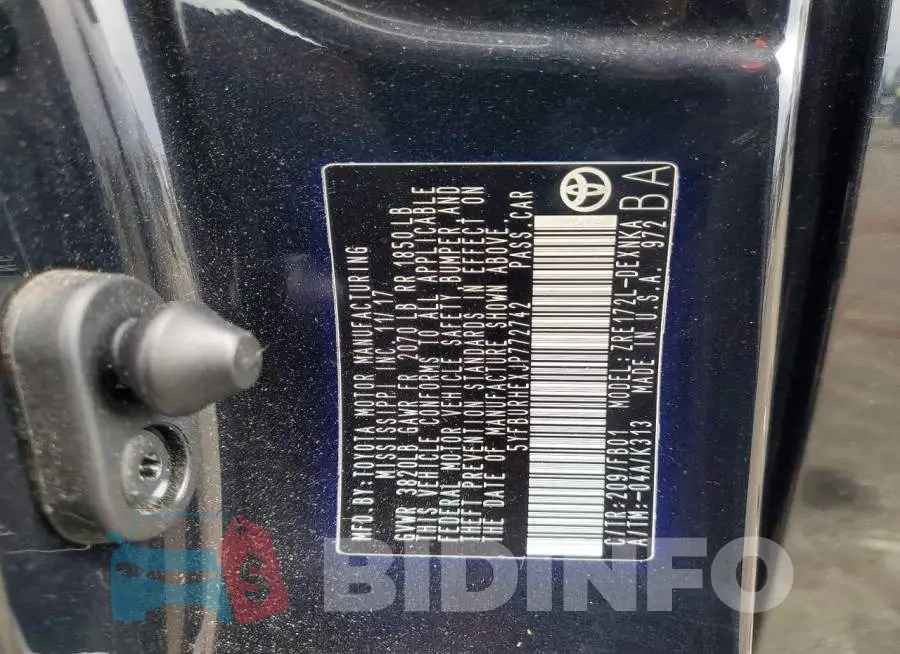 5YFBURHEXJP772742 Photo# 13