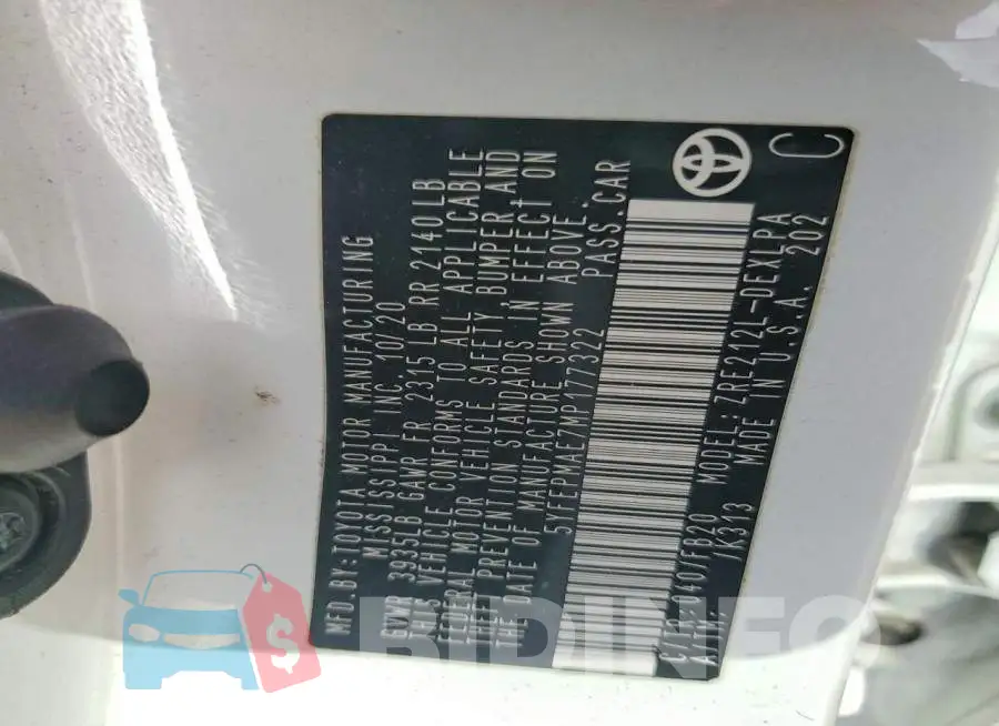 5YFEPMAE7MP177322 Photo# 9