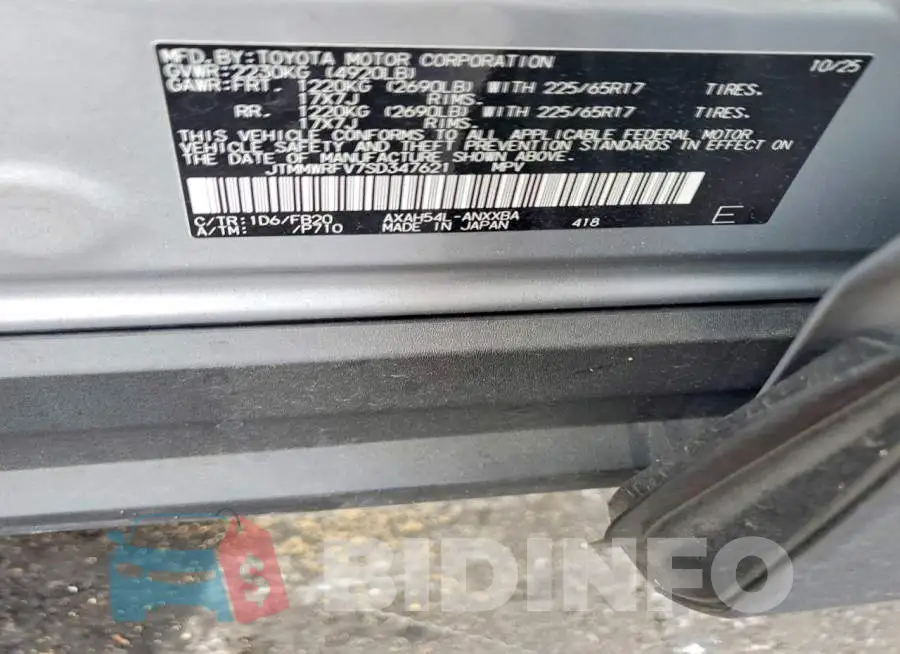 JTMMWRFV7SD347621 Photo# 14