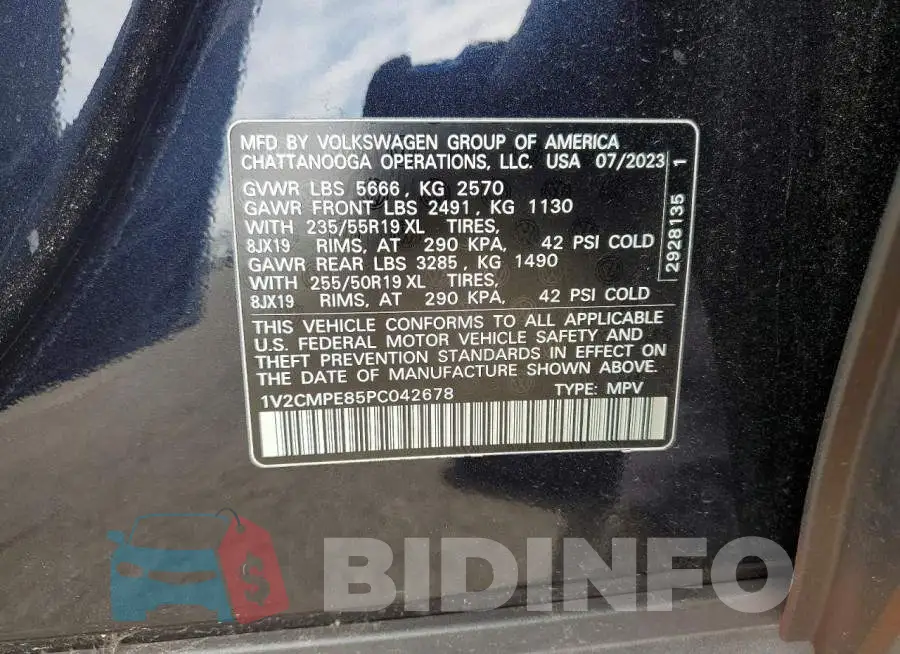 1V2CMPE85PC042678 Photo# 13