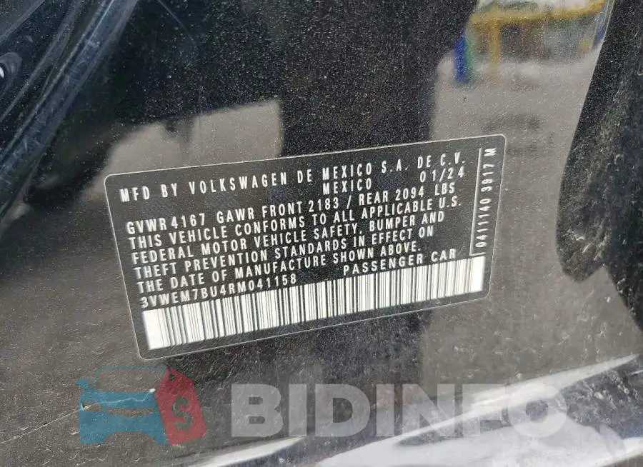 3VWEM7BU4RM041158 Photo# 12