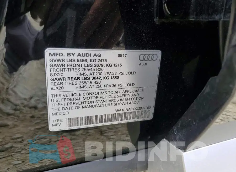 WA1BNAFYXJ2037280 Photo# 14