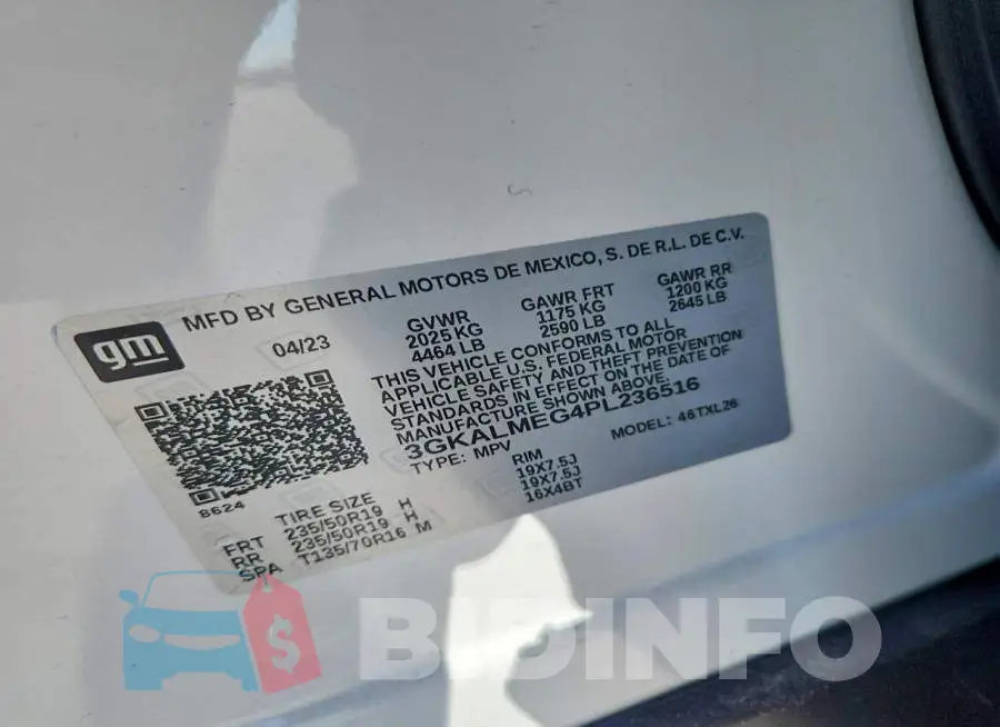 3GKALMEG4PL236516 Photo# 13