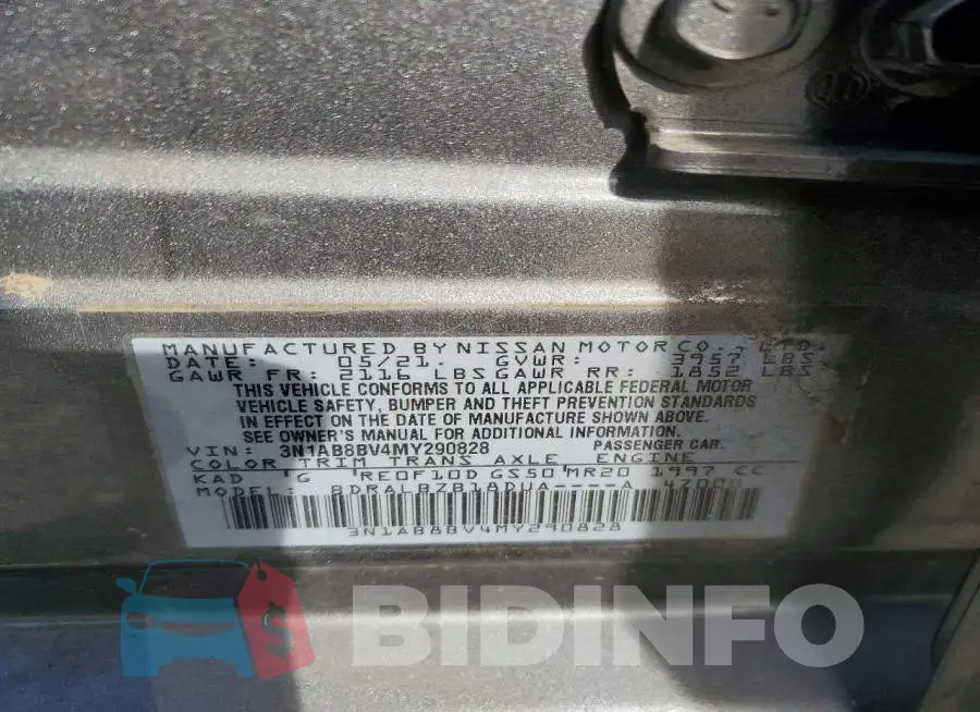 3N1AB8BV4MY290828 Photo# 12